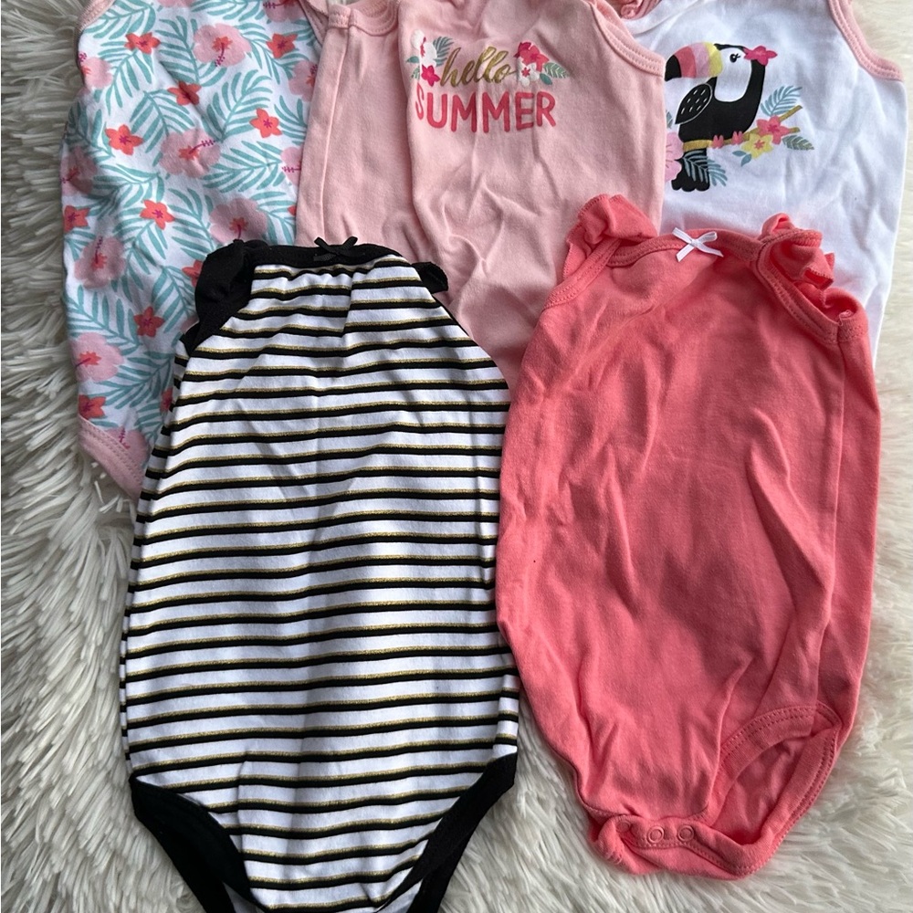 HB Colorful Kids Onesie 5 Piece Set 3-6 months new